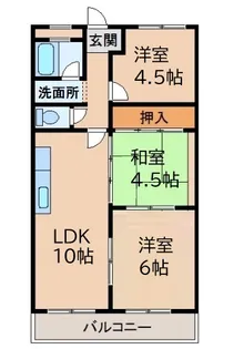 シマハイツ【2階】の間取り