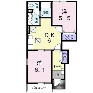 アルカンシエル【1階】の間取り