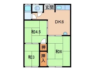 たちばな荘【2階】の間取り