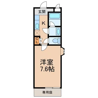 和歌山県和歌山市有家【アパート】の間取り