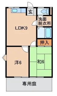 リブ直川【1階】の間取り