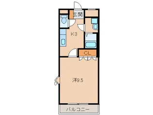 和歌山県和歌山市六十谷【アパート】の間取り