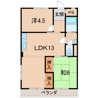 スエヨシビル黒田【4階】の間取り