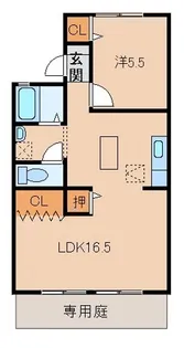 サンハウス【1階】の間取り