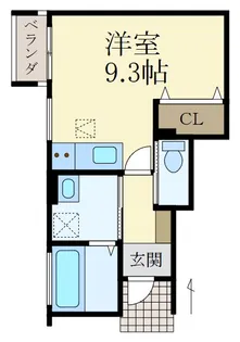 Solis上町【1階】の間取り