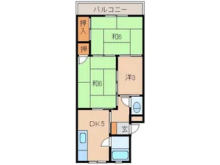 塩屋マンション【3階】の間取り