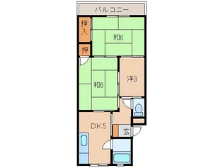 塩屋マンション【1階】の間取り