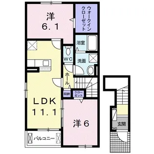 メゾンド星橙【2階】の間取り