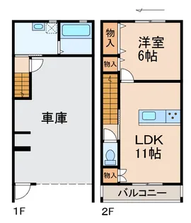 1LDKの間取り画像