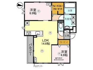 和歌山県和歌山市尾崎丁【アパート】の間取り