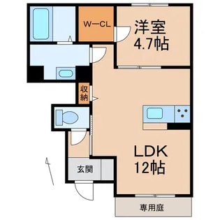 和歌山県和歌山市加納【アパート】の間取り