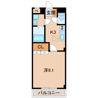 和歌山県和歌山市西田井【アパート】の間取り