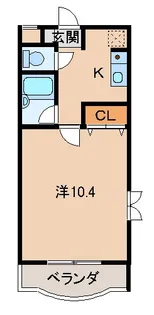 クレスト中津(Ⅰ)【3階】の間取り