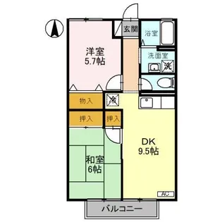 和歌山県有田市箕島【アパート】の間取り