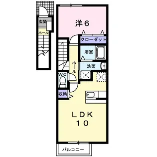 キャトル・セゾンⅡ【2階】の間取り