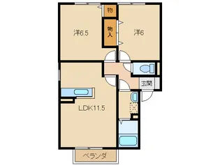 アロンブラン【2階】の間取り