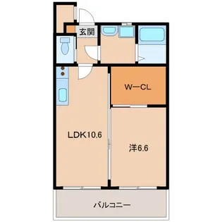 AmitieⅠ【2階】の間取り