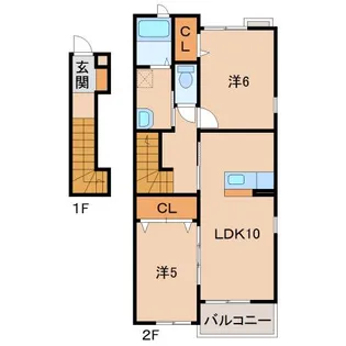 和歌山県和歌山市太田【アパート】の間取り
