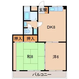 ローズハイツ松島【3階】の間取り
