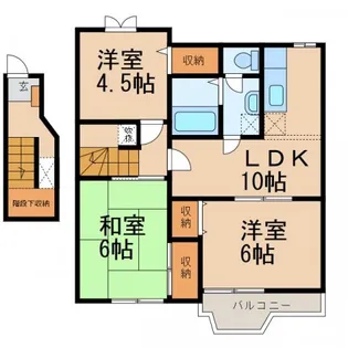 和歌山県和歌山市井辺【アパート】の間取り