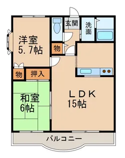 和歌山県和歌山市榎原【マンション】の間取り