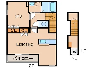 和歌山県和歌山市福島【アパート】の間取り