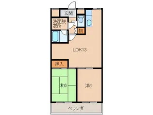 カーサ・ディ・マーレ【2階】の間取り