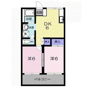 ハイツブリバレージ【2階】の間取り