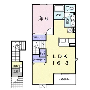 和歌山県橋本市高野口町伏原【アパート】の間取り
