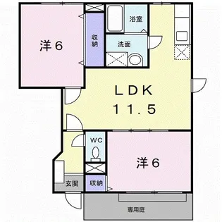 和歌山県和歌山市岩橋【アパート】の間取り