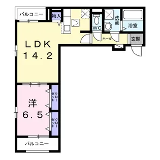 プラージュ【1階】の間取り