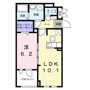 プラージュ【1階】の間取り