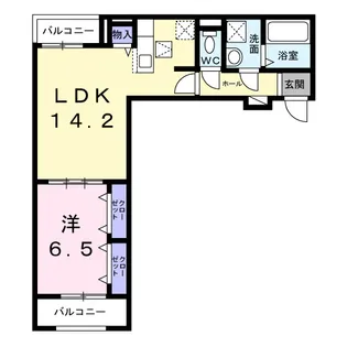 プラージュ【1階】の間取り