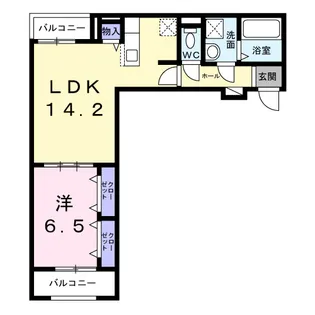 プラージュ【2階】の間取り