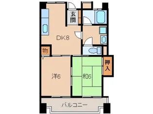 グレイスピア吹上【6階】の間取り