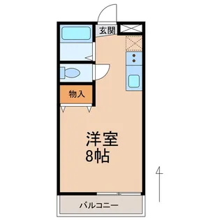 サンシャインタカラⅢ【3階】の間取り