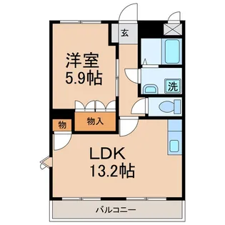 和歌山県和歌山市西田井【アパート】の間取り
