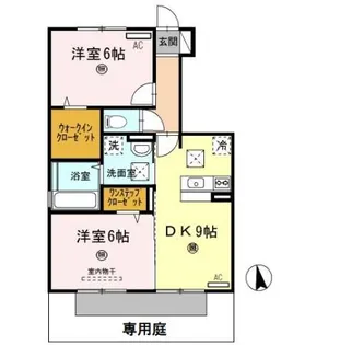 和歌山県岩出市中黒【アパート】の間取り