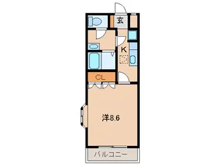 プロニティ沖ノ城【1階】の間取り