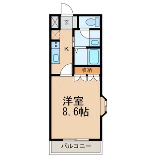 和歌山県和歌山市木ノ本【アパート】の間取り