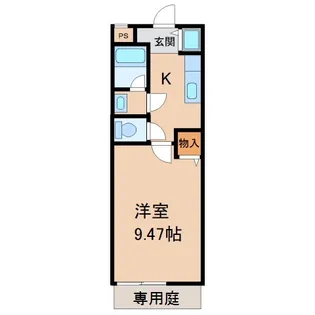 和歌山県和歌山市鷹匠町4丁目【アパート】の間取り