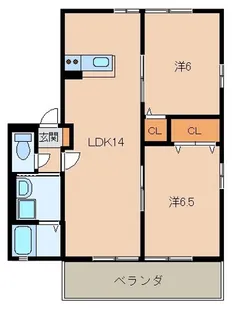 サンハイムガーデン【2階】の間取り