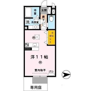 和歌山県和歌山市鷹匠町1丁目【アパート】の間取り
