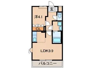 和歌山県岩出市川尻【アパート】の間取り
