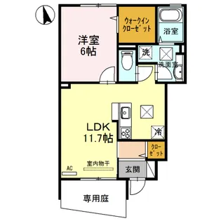 和歌山県岩出市西安上【アパート】の間取り