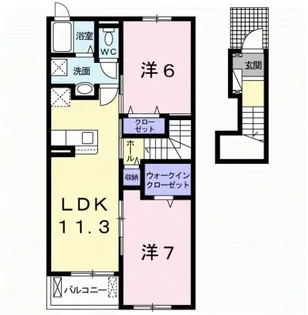 メゾン エトワールⅦ【2階】の間取り
