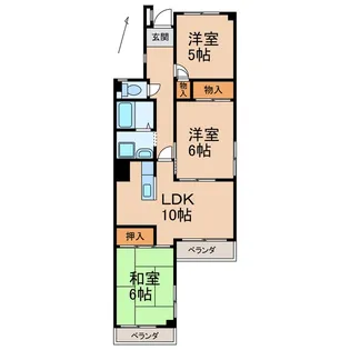 3LDKの間取り画像