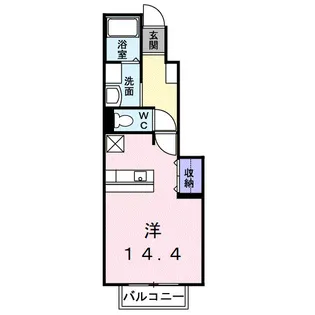 和歌山県和歌山市今福1丁目【アパート】の間取り