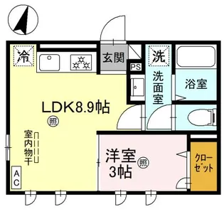 D-grace秋月【2階】の間取り