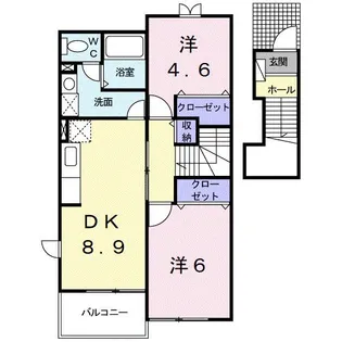 和歌山県有田郡湯浅町大字吉川【アパート】の間取り